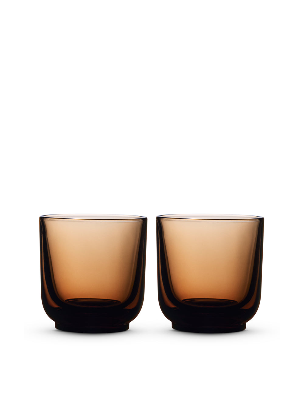 Photo of FELLOW Pirch Cappuccino Glass (192ml/6.5oz) ( Amber 2-Pack ) [ Fellow ] [ Coffee Glasses ]