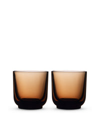 Photo of FELLOW Pirch Cappuccino Glass (192ml/6.5oz) ( Amber 2-Pack ) [ Fellow ] [ Coffee Glasses ]