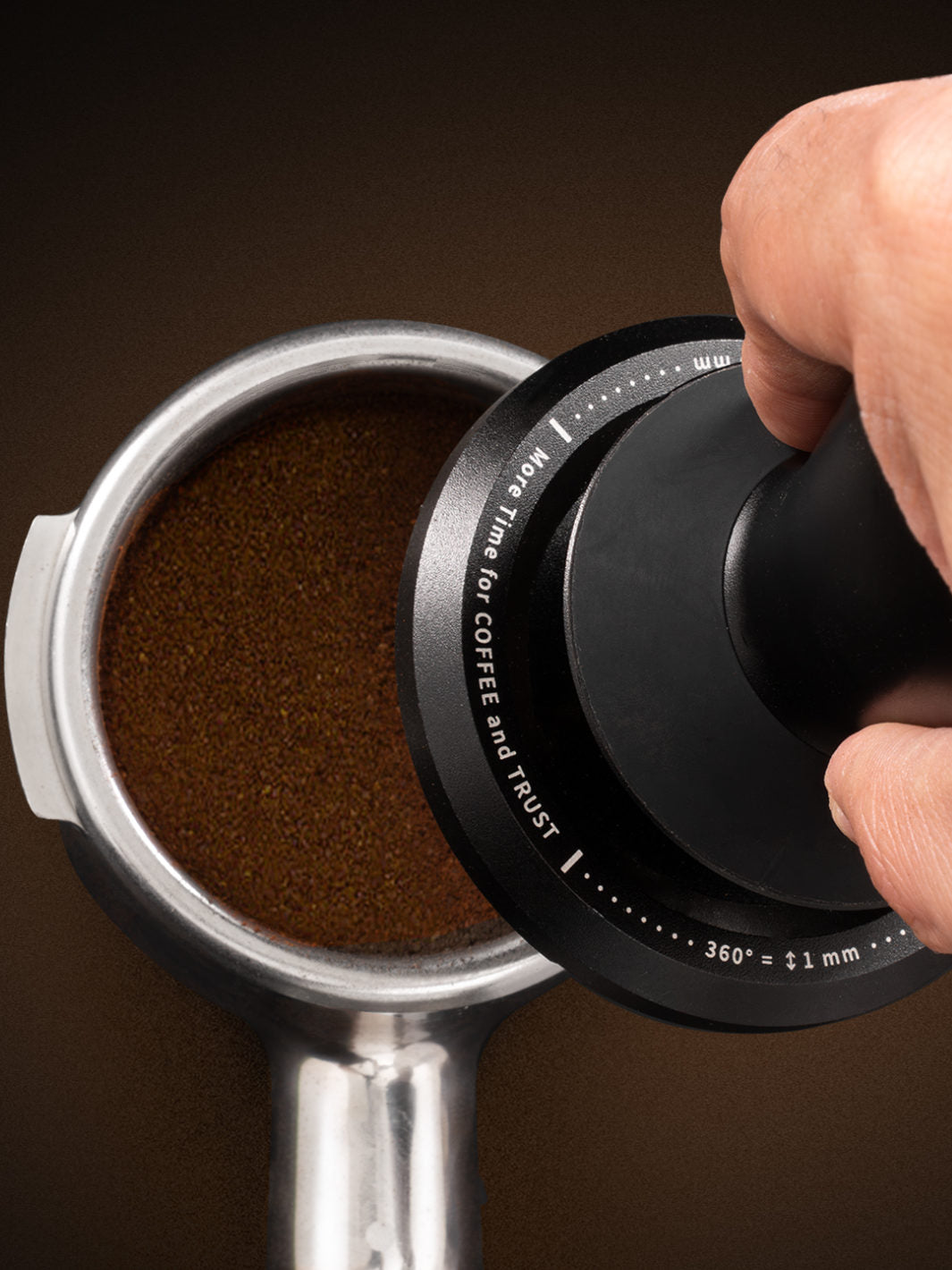 TIMEMORE FLOW Self-Levelling Adjustable Tamper (⌀58.5mm/2.3in)