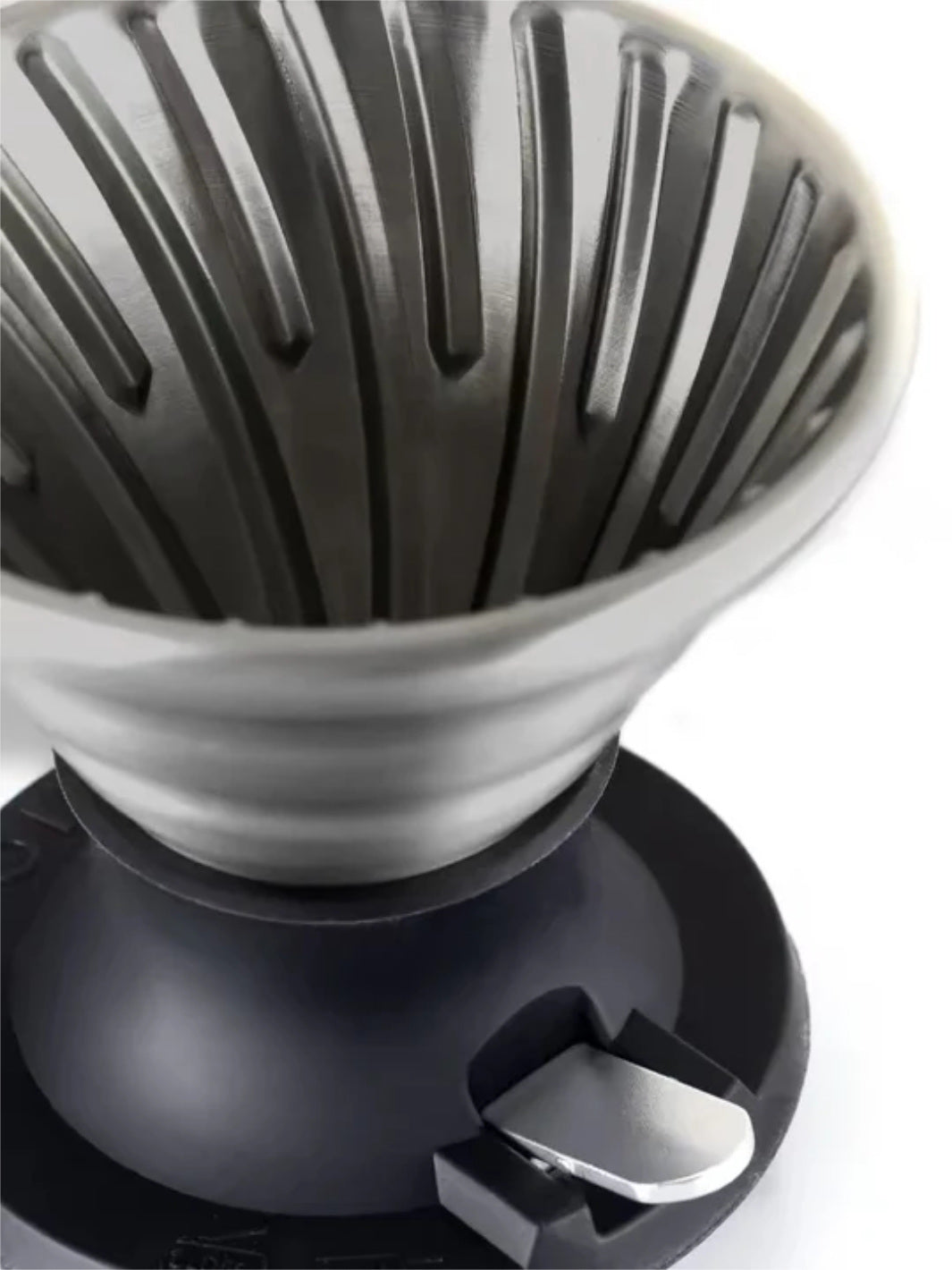 HARIO V60-02 SWITCH Immersion Dripper (200ml/6.76oz) (Stainless Steel)