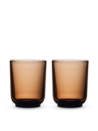 Photo of FELLOW Pirch Latte Glass (325ml/11oz) ( Amber 2-Pack ) [ Fellow ] [ Coffee Glasses ]
