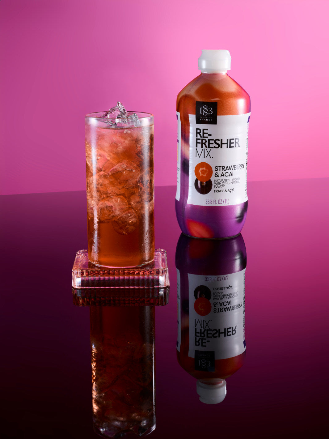 1883 Strawberry & Açaí Refresher Mix (1000ml/33.8oz)