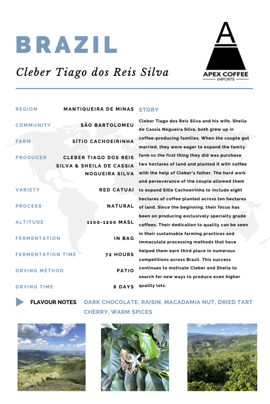 Photo of Green coffee - Sitio Cachoeirinha Farm, Brazil ( ) [ Apex Coffee Import ] [ Green Coffee ]