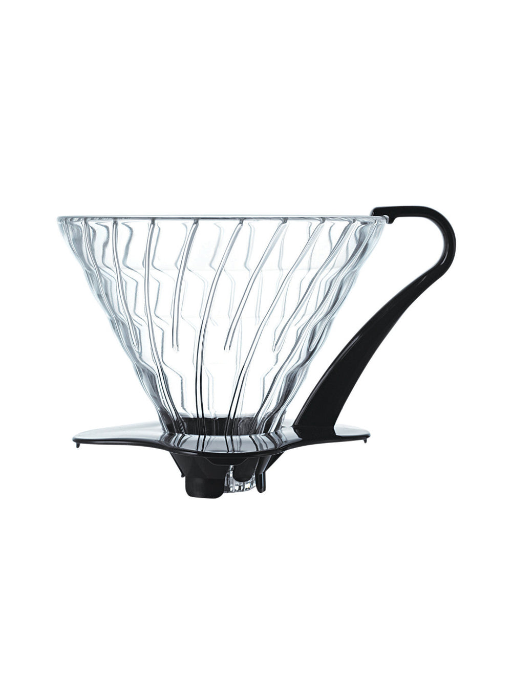 Photo of HARIO V60-03 Glass Dripper (Black) ( Default Title ) [ HARIO ] [ Pourover Brewers ]