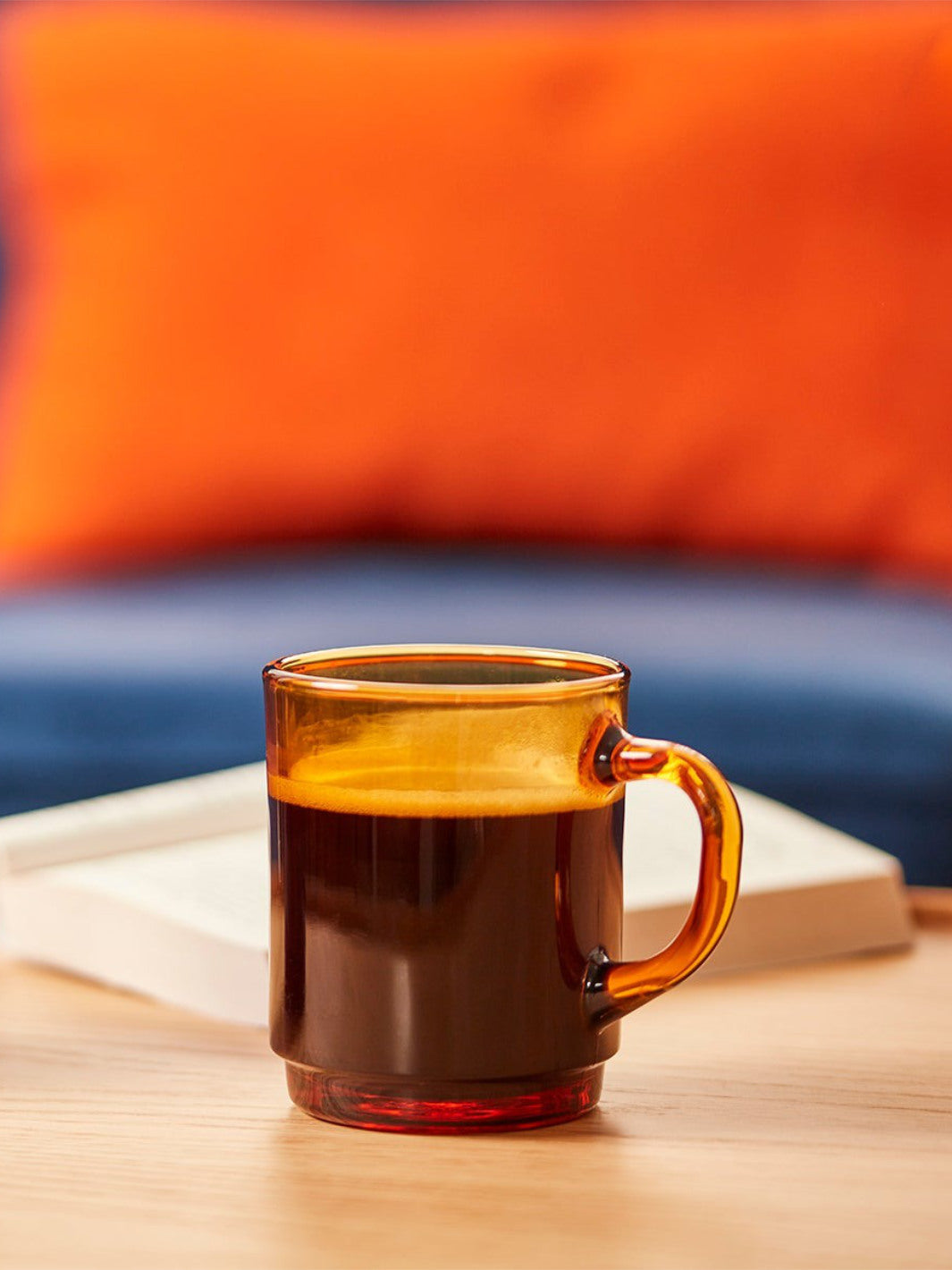 DURALEX Versailles Glass Mug (260ml/8.8oz) (6-Pack) (Amber) (Damaged Box)