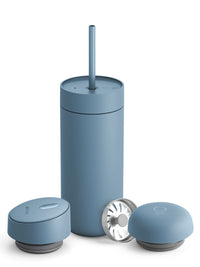 Photo of FELLOW Carter 3-in-1 Sip System (474ml/16oz) ( Hazy Blue ) [ Fellow ] [ Reusable Cups ]