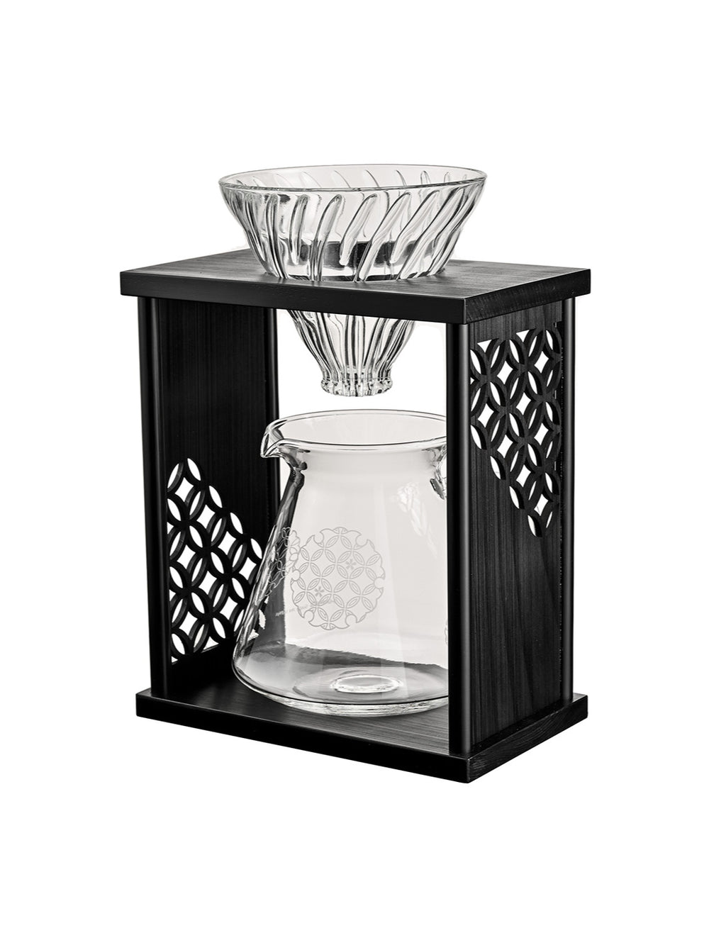 Photo of HARIO AYA Shippō Drip Stand Set ( Black ) [ HARIO ] [ Coffee Kits ]