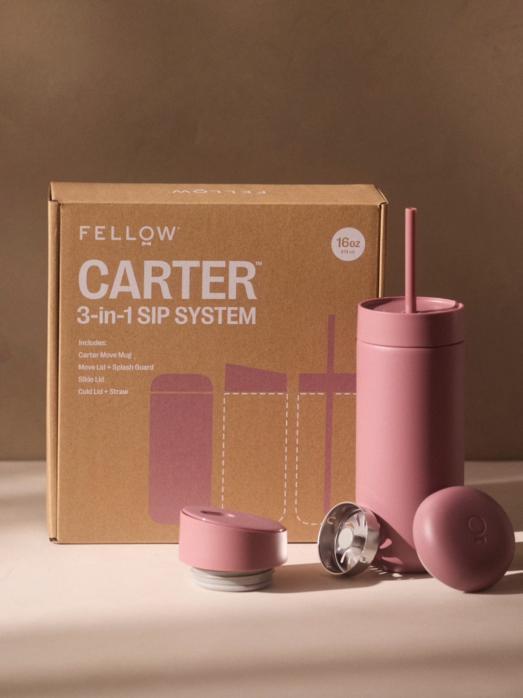 FELLOW Carter 3-in-1 Sip System (474ml/16oz)