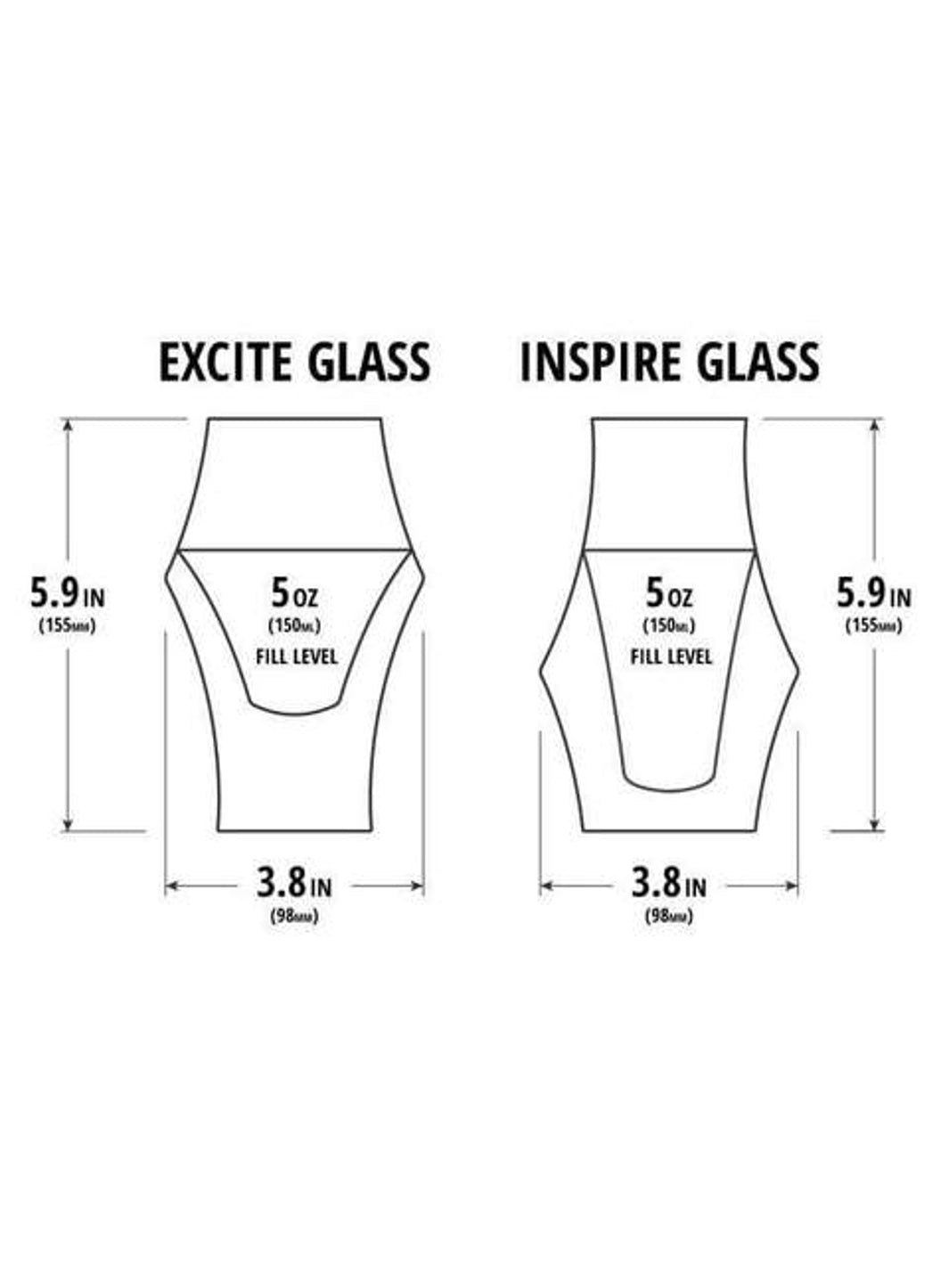 Kruve EQ Glass 2 Pack Tasting Set (Damaged Box)