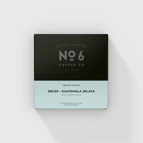 Photo of No6 - INSTANT Decaf: Zelaya (Pack of 6) ( Default Title ) [ No6 Coffee Co. ] [ Coffee ]