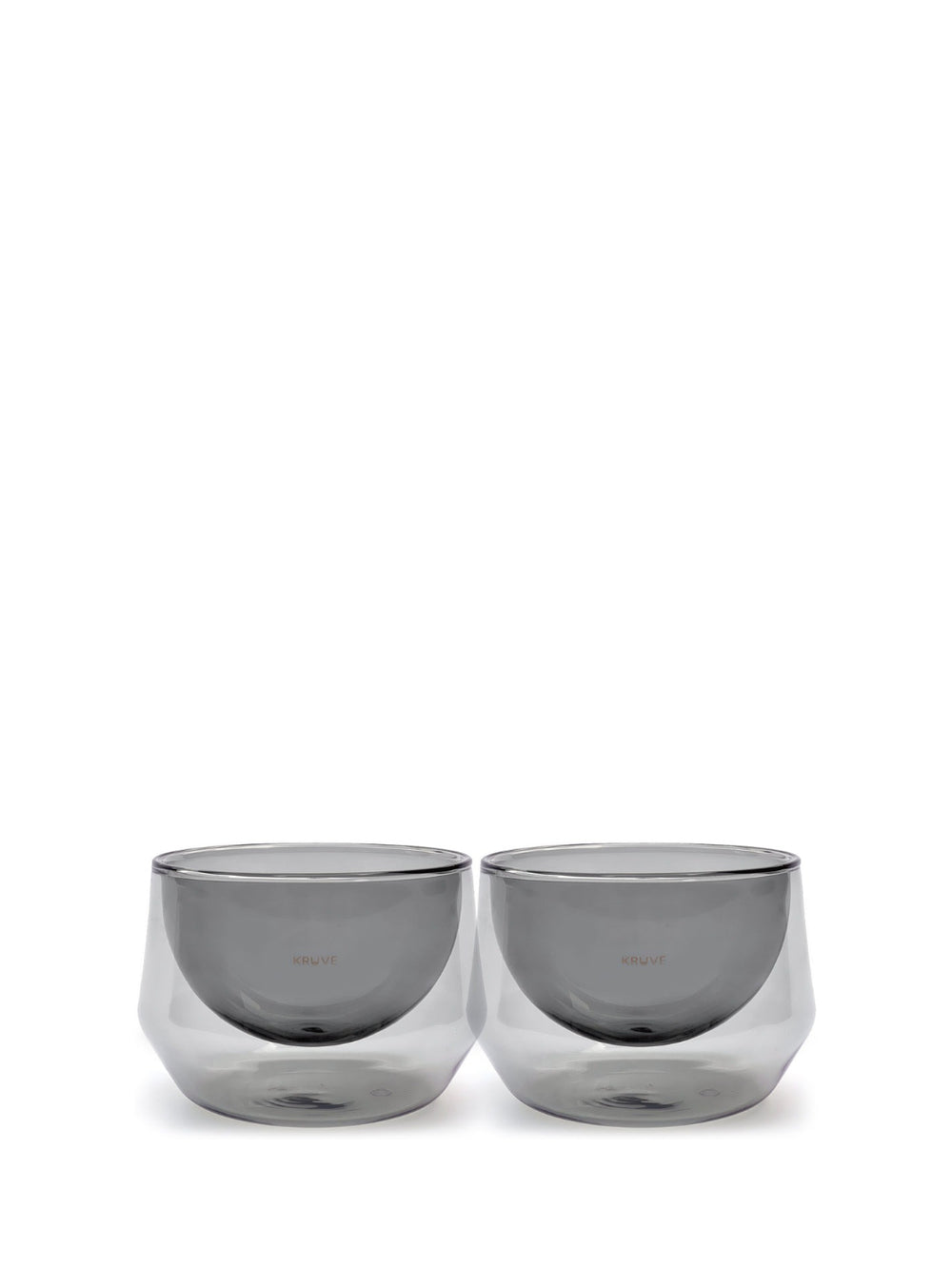 Photo of KRUVE IMAGINE Glasses (2-Pack) ( Latte (250ml 8.5oz) Smoke ) [ Kruve ] [ Coffee Glasses ]