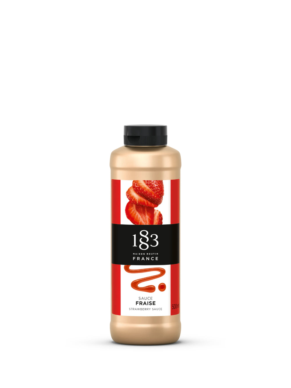 Photo of 1883 Strawberry Sauce Squeeze Bottle (500ml/16.9oz) ( Single Bottle ) [ 1883 ] [ Sauce ]