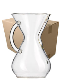 Photo of CHEMEX® Six Cup Glass Handle ( Clear 6 Units 1 Case ) [ Chemex ] [ Pourover Brewers ]