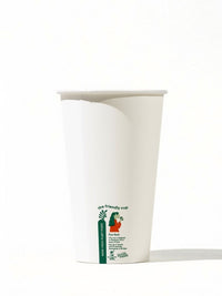 Photo of LITTLE GREEN PANDA Home Compostable Paper Cup (1000-Pack) (White) ( 16oz 473ml ) [ Little Green Panda ] [ Single Use Cups ]