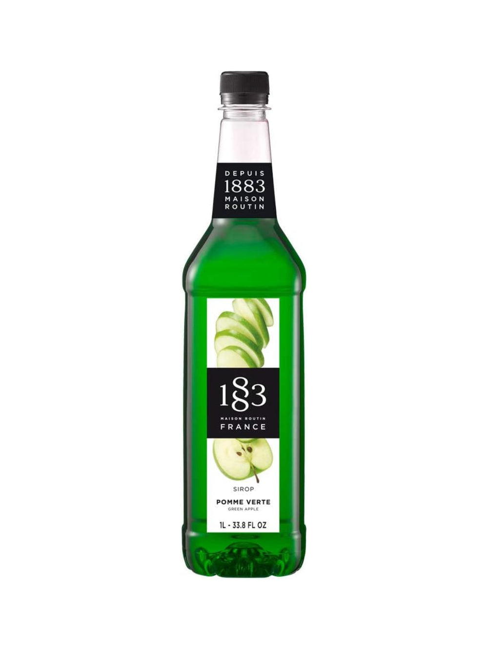Photo of 1883 Green Apple Syrup (1000ml/33.8oz) ( Single Bottle ) [ 1883 ] [ Syrup ]