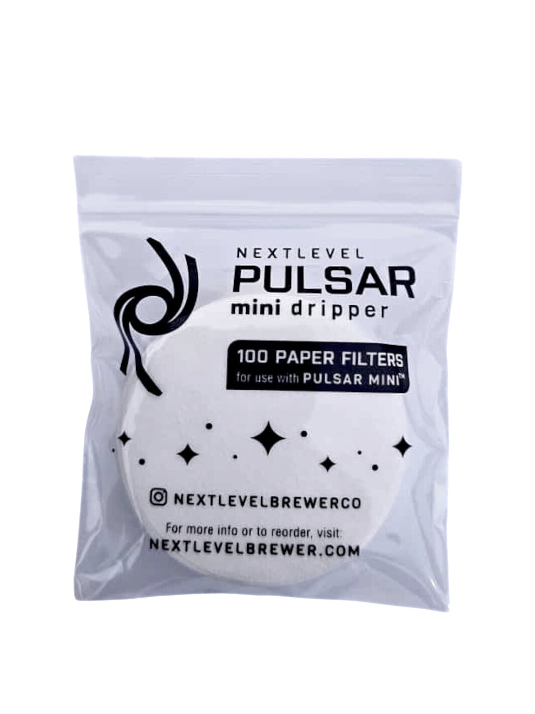 NextLevel PULSAR Mini Premium Paper Filters (100-Pack)