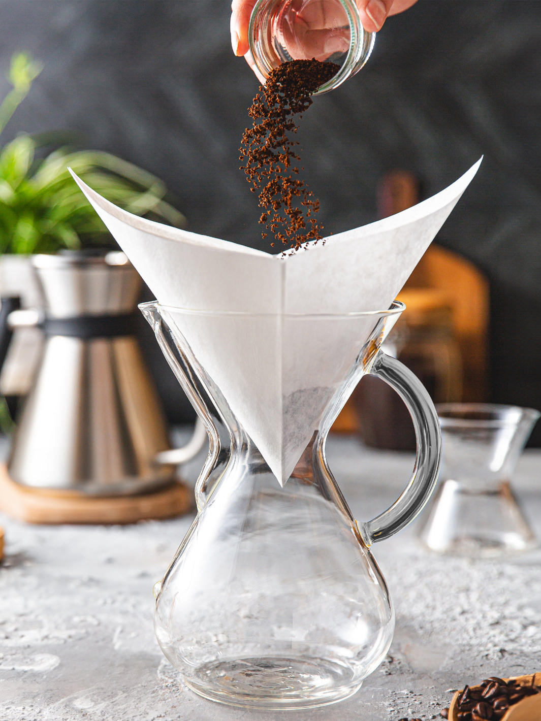 CHEMEX® Six Cup Glass Handle