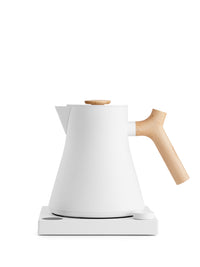 Photo of FELLOW Corvo EKG Pro Electric Kettle (120V) ( Matte White + Maple Pro ) [ Fellow ] [ Kettles ]