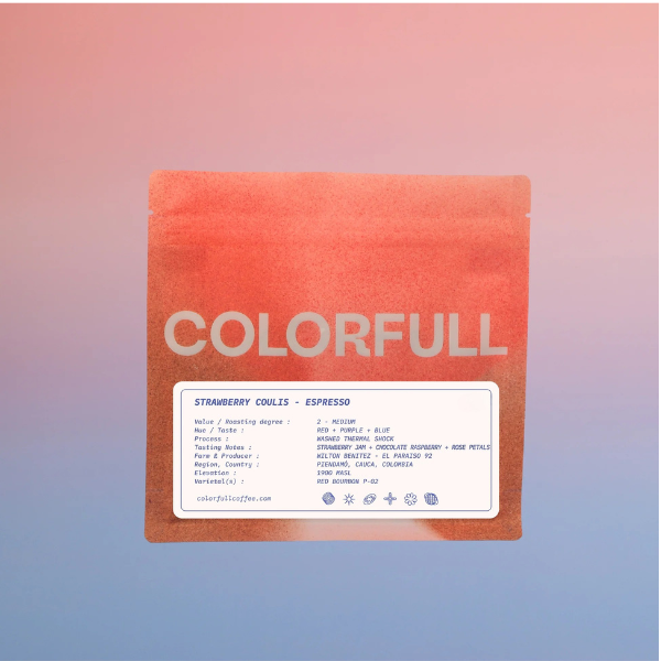 Photo of Colorfull - Strawberry Coulis Espresso (1kg) ( ) [ Colorfull Coffee ] [ Coffee ]