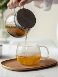 Photo of KINTO UNITEA Cup and Willow Tray (210x145mm/8.4x5.8in) ( ) [ KINTO ] [ Tea Glasses ]