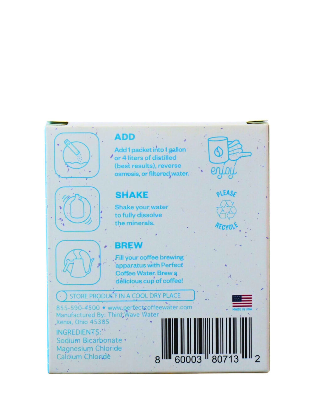 Photo of PERFECT COFFEE WATER Mineral Packets (1 Gallon) ( ) [ Perfect Coffee Water ] [ Water Enhancement ]