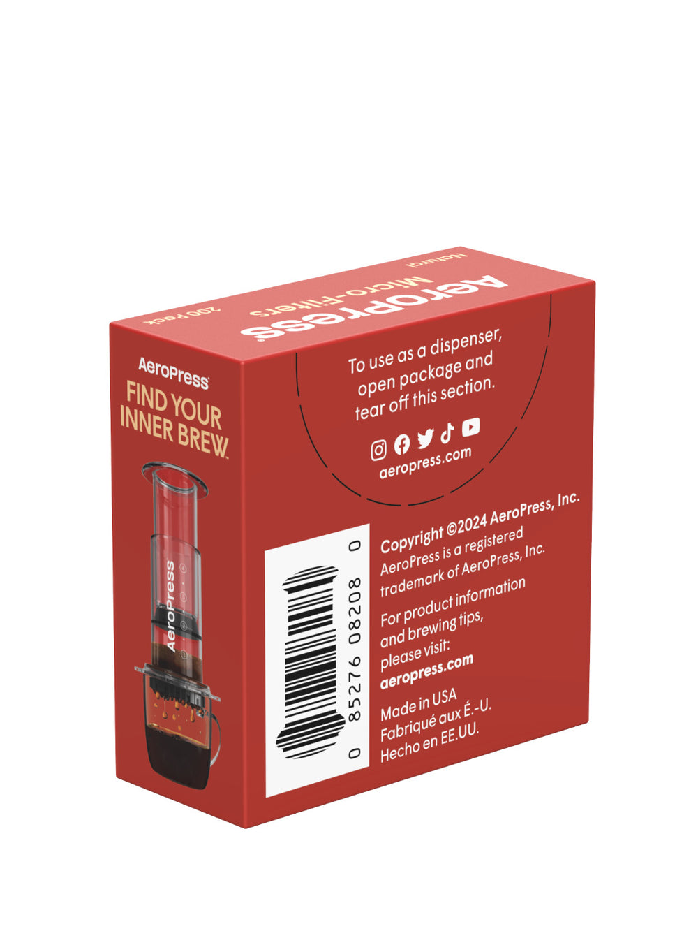 Photo of AeroPress Natural Microfilters (200-Pack) ( ) [ AeroPress ] [ Paper Filters ]