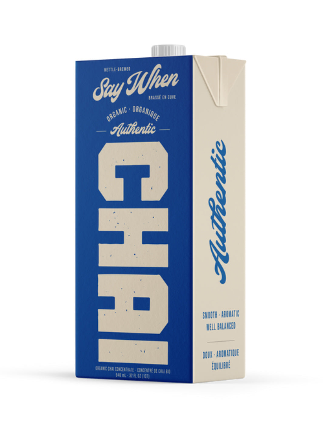 SAY WHEN Organic Authentic Chai Concentrate