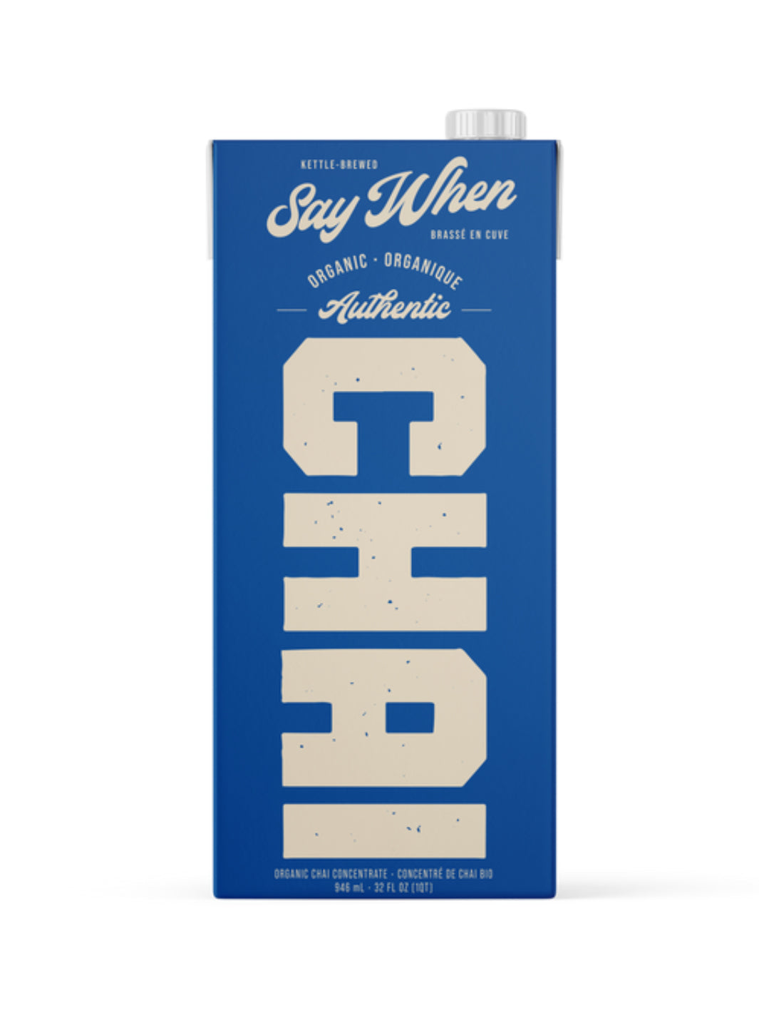 SAY WHEN Organic Authentic Chai Concentrate