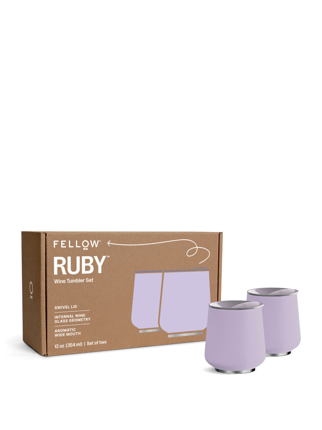 FELLOW Ruby Wine Tumbler Set (355ml/12oz) (2-Pack)