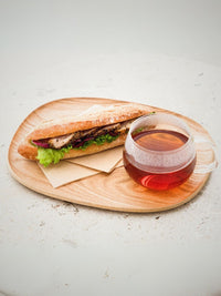 Photo of KINTO UNITEA Cup and Willow Tray (265x215mm/10.6x8.6in) ( ) [ KINTO ] [ Tea Glasses ]
