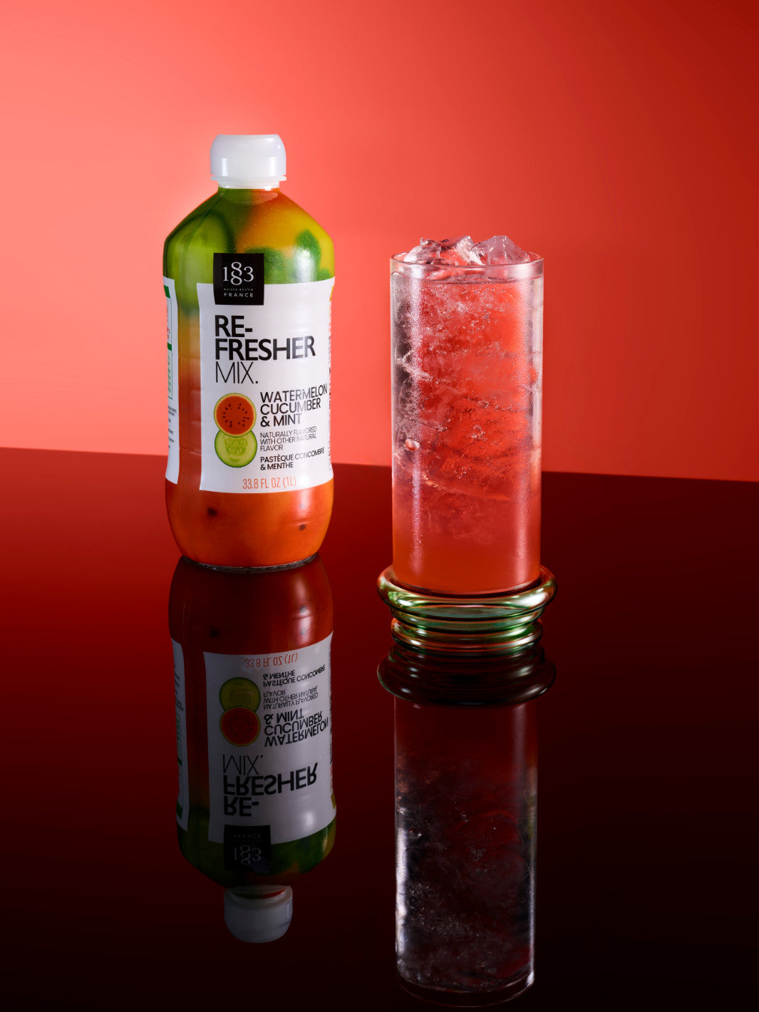 1883 Watermelon, Cucumber & Mint Refresher Mix (1000ml/33.8oz)
