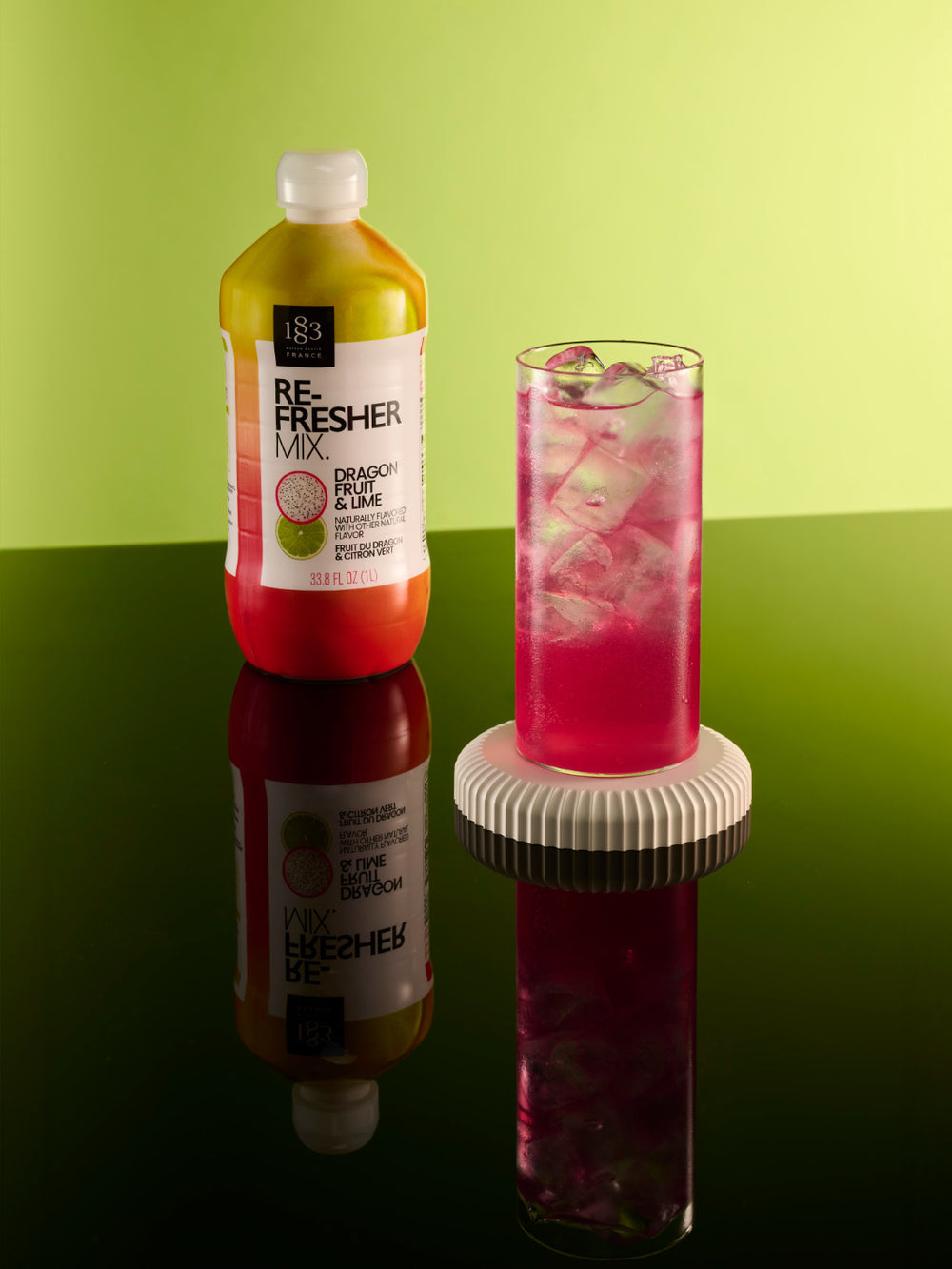 Photo of 1883 Dragon Fruit & Lime Refresher Mix (1000ml/33.8oz) ( ) [ 1883 ] [ Drink Concentrate ]