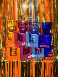 Photo of DURALEX Le Picardie® Assorted Colours Glass Tumbler Gift Box (250ml/8.5oz) (4-Pack) ( ) [ Duralex ] [ Glasses ]