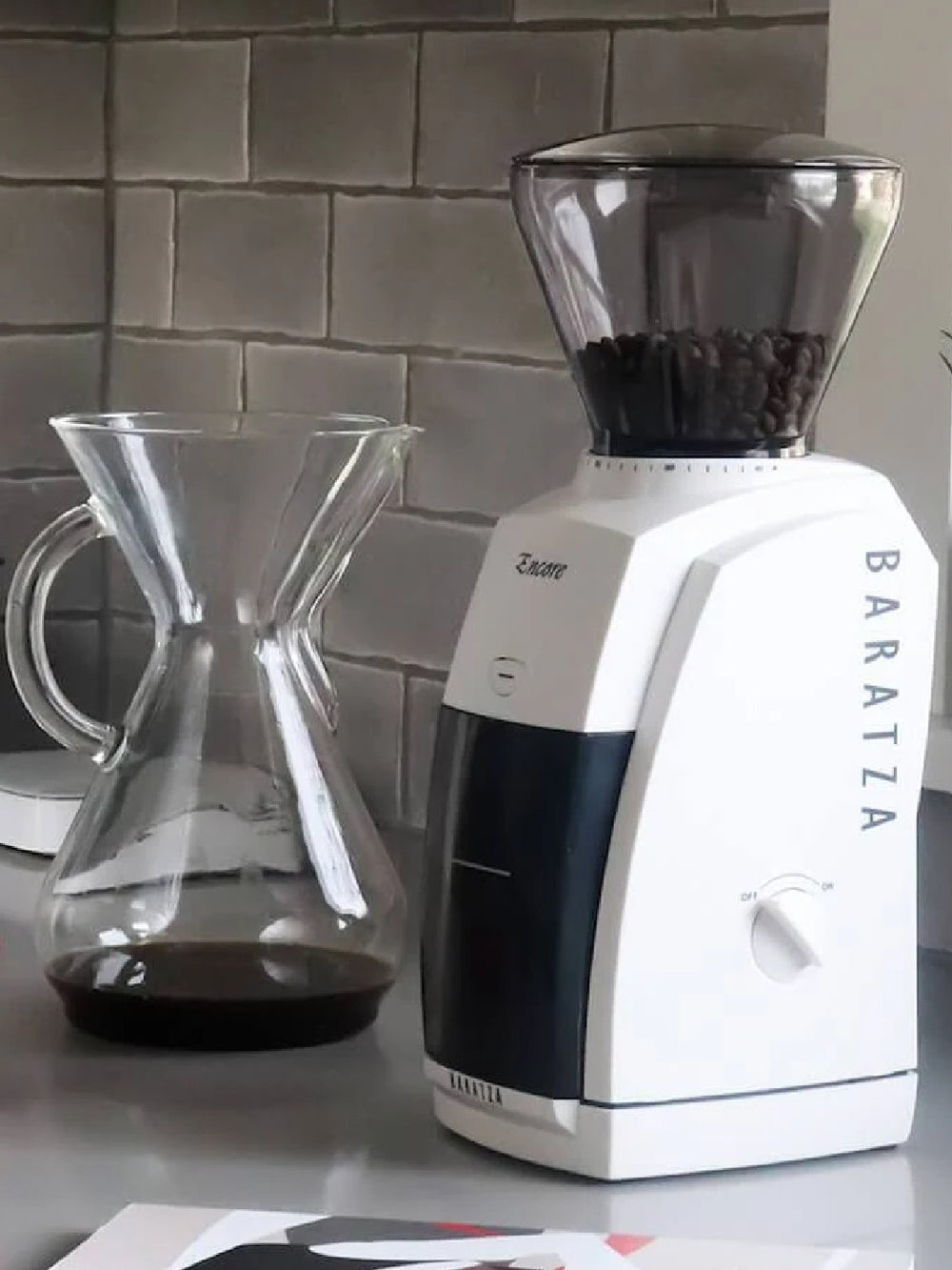 Photo of BARATZA Encore Coffee Grinder (120V) (White) (Damaged Box) ( ) [ Yard Sale ] [ Yard Sale ]
