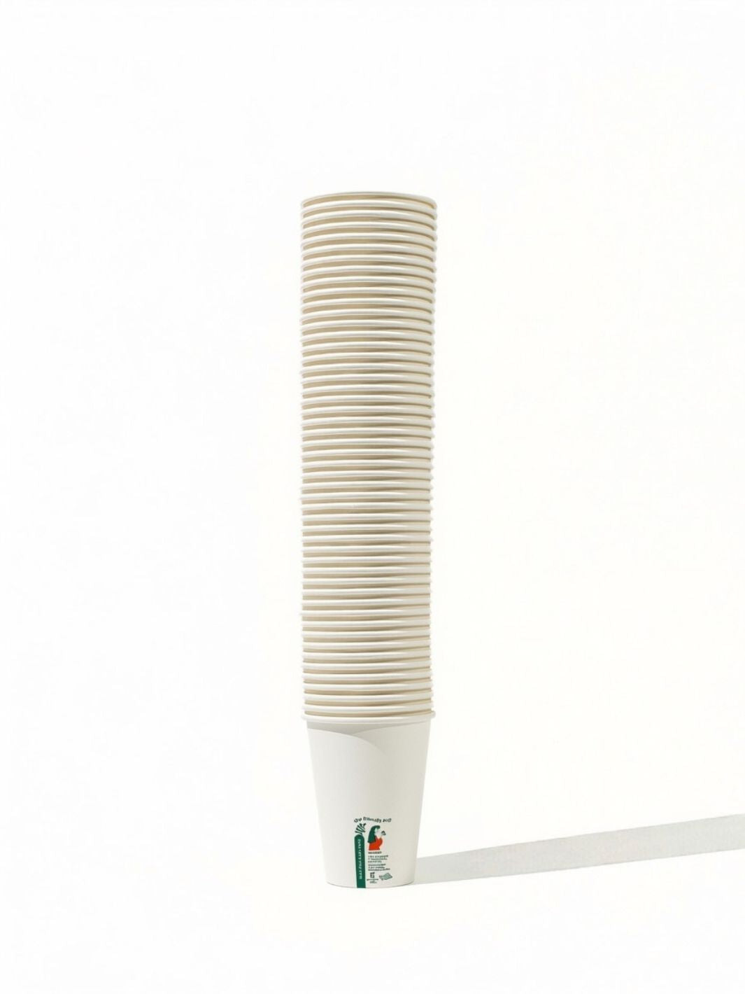 LITTLE GREEN PANDA Home Compostable Paper Cup (1000-Pack) (White)