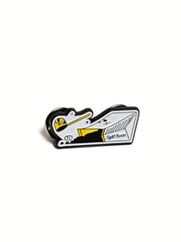 Photo of EIGHT OUNCE Brew Crew Pin ( Coffee Bag ) [ Eight Ounce Coffee ] [ Apparel, Pins and Posters ]