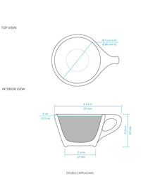 Photo of notNeutral LINO Double Cappuccino Cup (6oz/177ml) ( ) [ notNeutral ] [ Coffee Cups ]