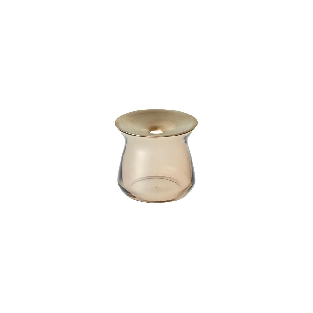 Photo of KINTO LUNA Vase 80x70mm ( Brown ) [ KINTO ] [ Vases ]