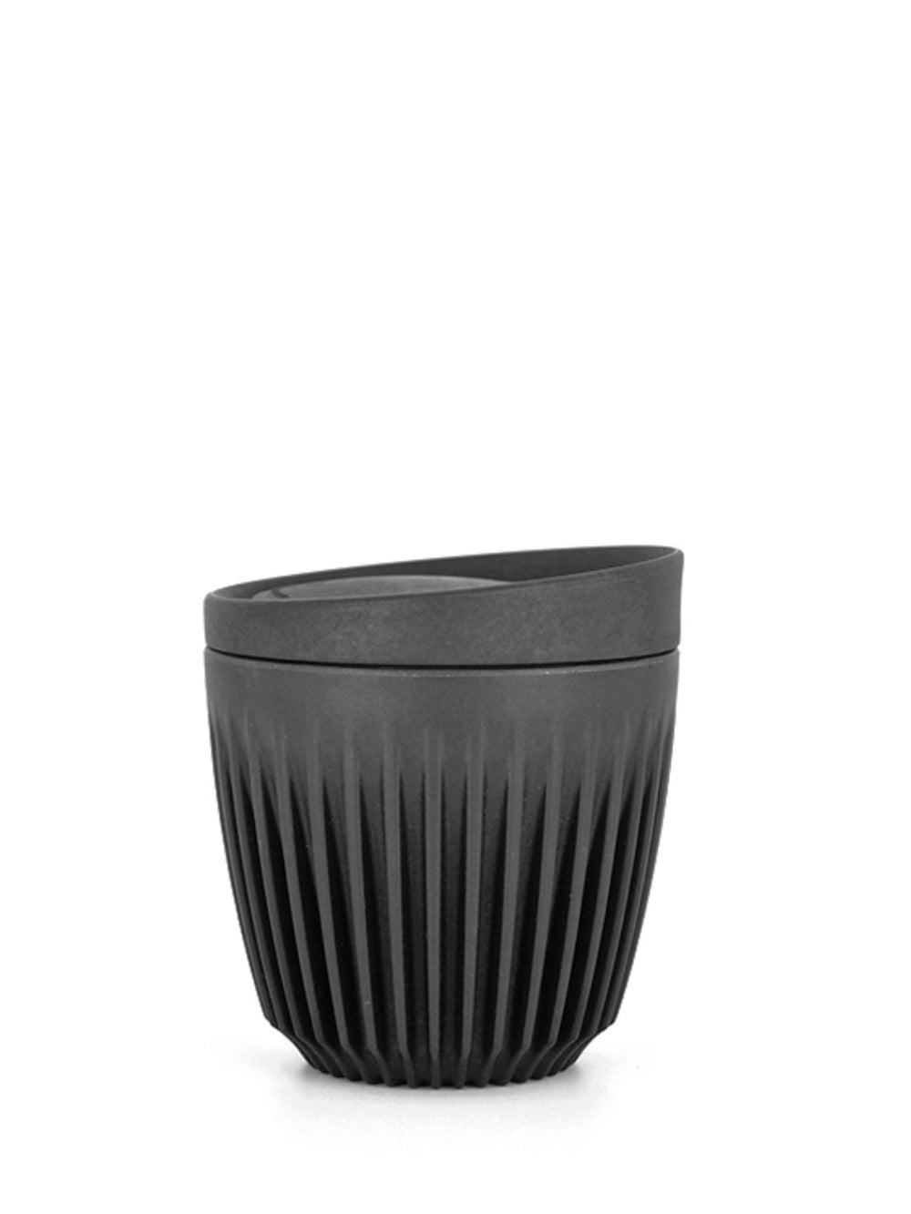 Photo of HUSKEE Original Cup + Lid (177ml/6oz) ( Charcoal ) [ Huskee ] [ Coffee Cups ]